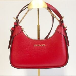 🌸New Michael Kors Wilma Red Small  2 Way Crossbody Bag